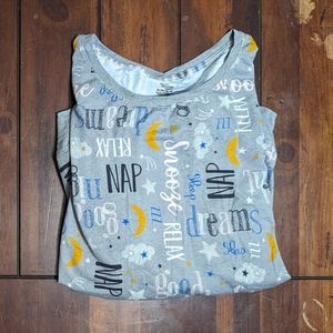 Secret Treasures Long Sleeve Pajama Set Gray X-Large